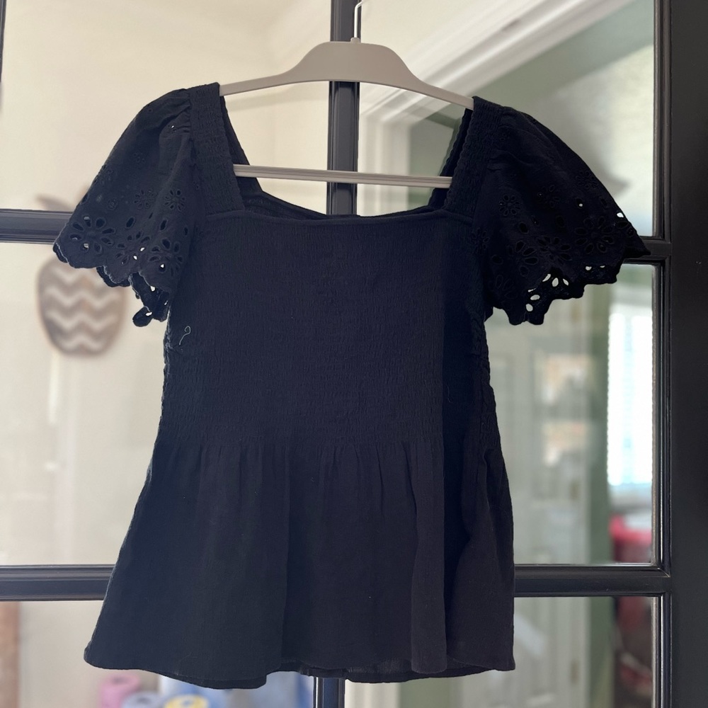 Madewell flutter sleeve top